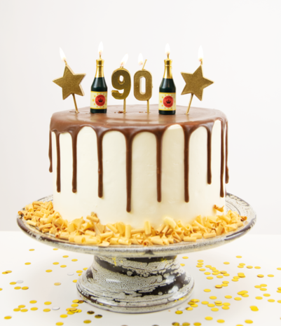 Party cake candles - 90 years