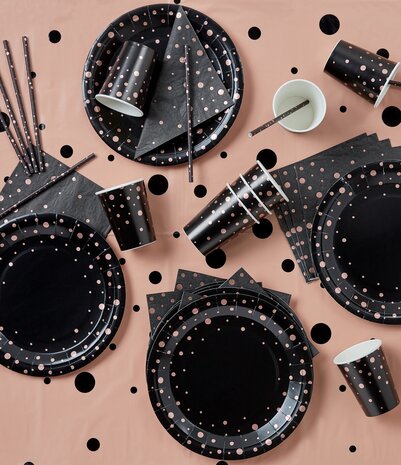 Table set - rose/black