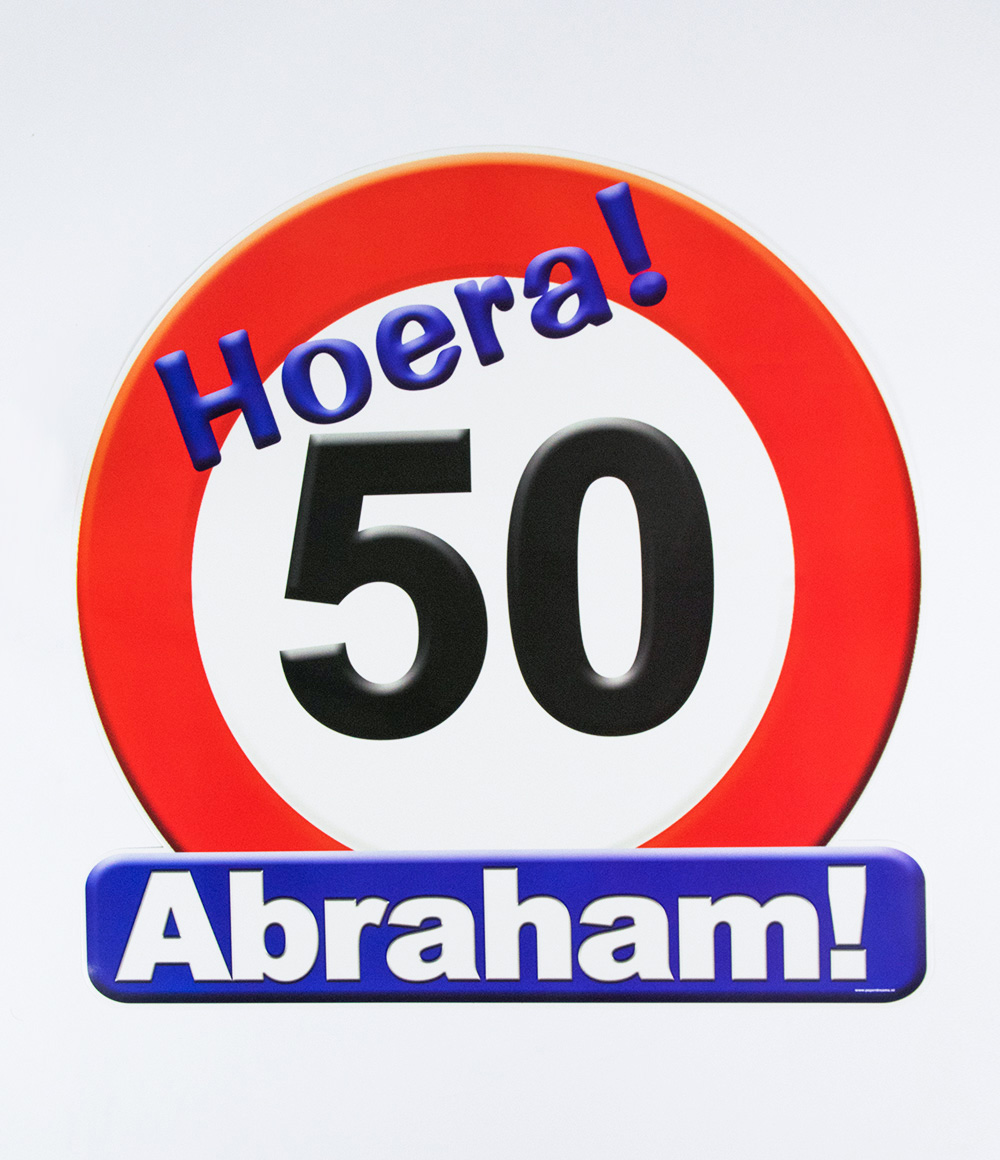 Ideaal item een andere Huldeschild - 50 jaar Abraham - De Toverbal