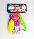 Party Ballonnen - Abraham   verpakt per 8 stuks